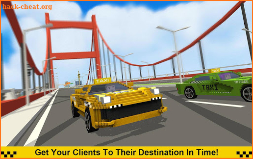 Crazy Taxi Driver: American Blocky Cab screenshot