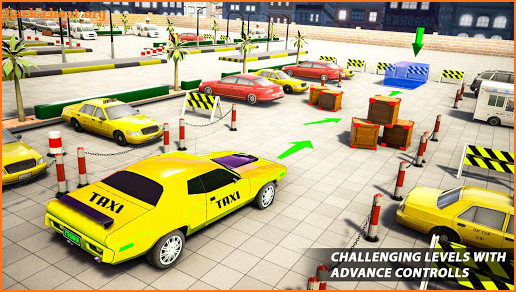 Crazy Taxi Parking Games: Yellow Cab Taxi Games screenshot