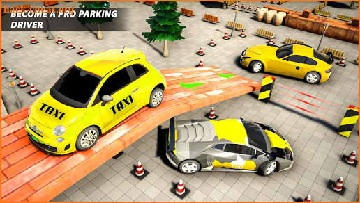 Crazy Taxi Parking Games: Yellow Cab Taxi Games screenshot