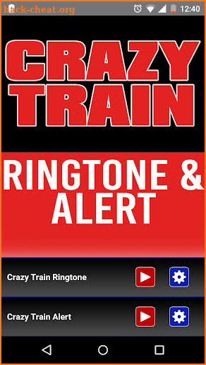 Crazy Train Ringtone and Alert screenshot