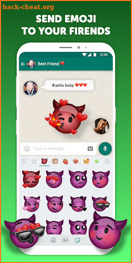 Create emoji up: new emoji & wemoji emojii hearts screenshot