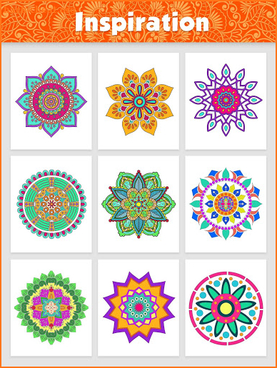 Create Mandala Coloring Book Paint Art screenshot