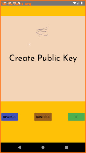 Create Public Key screenshot