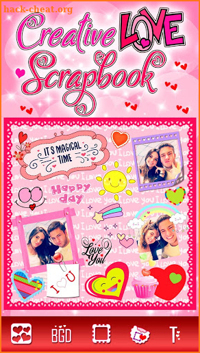 Creative Love Scrapbook 💟 Album Collage Maker screenshot