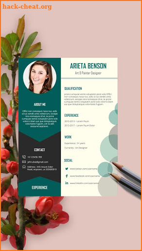 Creative Resume Maker & CV Maker Templates screenshot