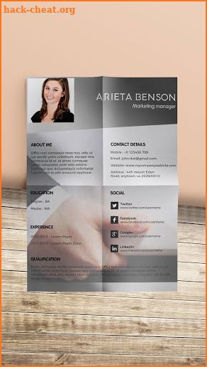 Creative Resume Maker & CV Maker Templates screenshot