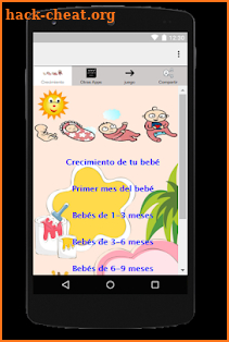 Crecimiento y Desarrollo de tu Bebé screenshot
