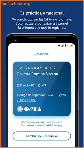 Credencial Digital OSDE screenshot