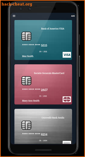 Credit Card Manager screenshot