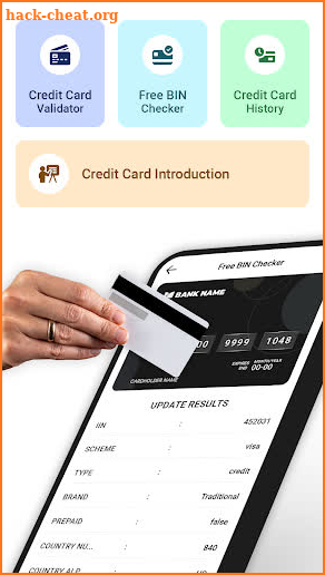 Credit Card Number Validator screenshot