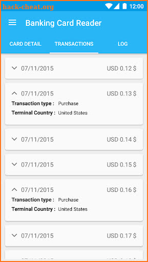 Credit Card Reader NFC (EMV) screenshot