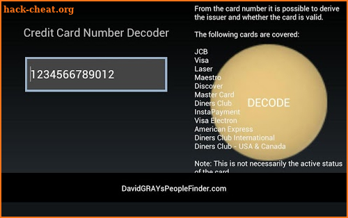 Credit Card Validation screenshot