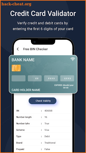 Credit Card Validator Checker screenshot