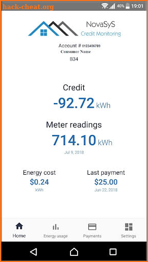 Credit Monitoring screenshot