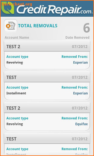 CreditRepair screenshot