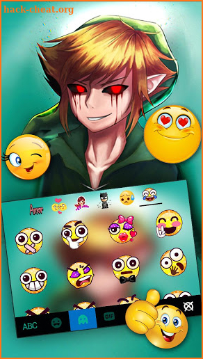 Creepy Ben Drowned Keyboard Theme screenshot