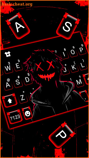 Creepy Maskman Keyboard Background screenshot