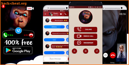 creepy scary doll video call and chat simulator screenshot