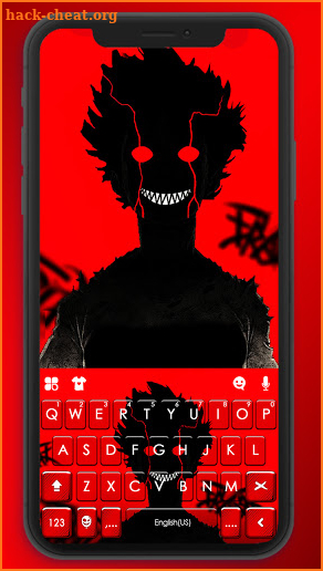 Creepy Shadow Keyboard Background screenshot