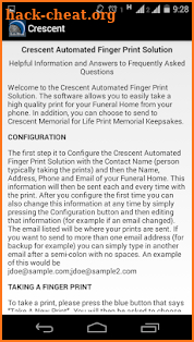 Crescent Finger Print Solution screenshot