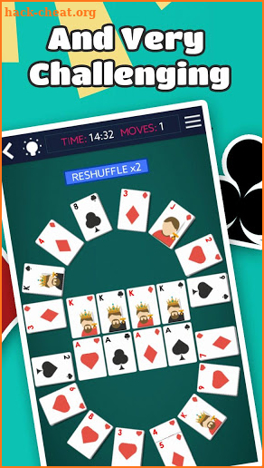 Crescent Solitaire, free for beginners, no wifi screenshot