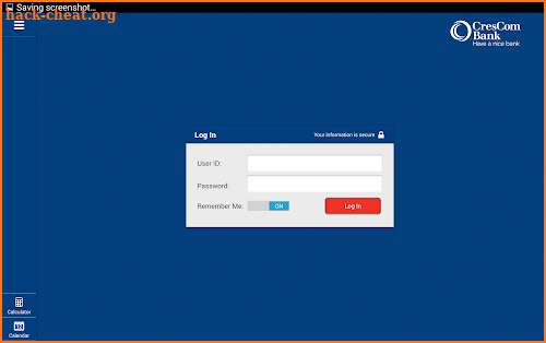 CresCom Bank Mobile for Tablet screenshot