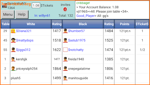 Cribbage Club Online screenshot