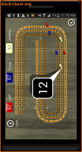 Cribbage Pegboard screenshot