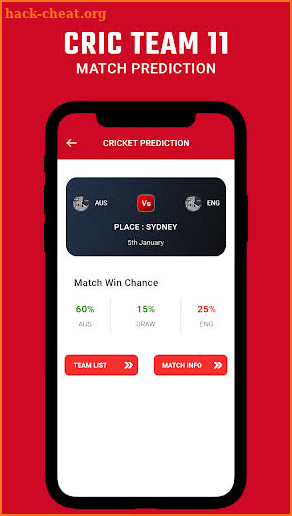 Cric Team 11 - Live Score screenshot