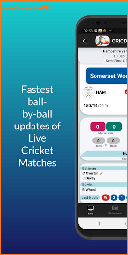 Cricboard LiveLine screenshot