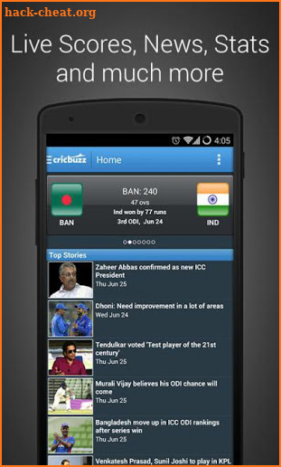 Cricbuzz  - Live Cricket Score screenshot