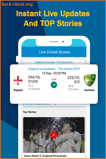 Cricgenix - Live cricket scores & update screenshot