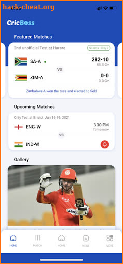 Cricket Boss : Live Cricket Scores & News screenshot