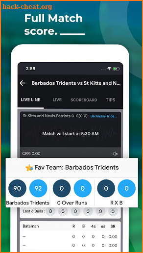 Cricket Fast Live Line screenshot