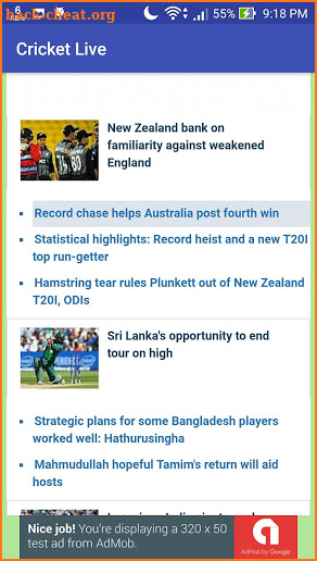 Cricket Live screenshot