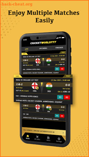 Cricket World 777 - Cricket Live Score Line screenshot