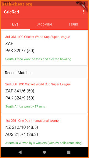 CricRed - Cricket Live Score screenshot