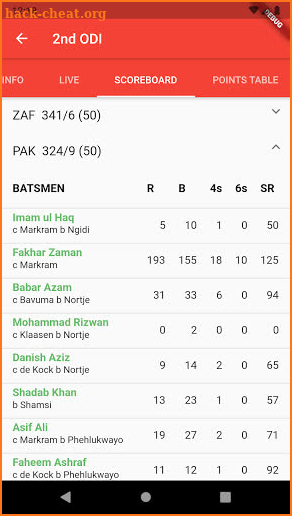 CricRed - Cricket Live Score screenshot