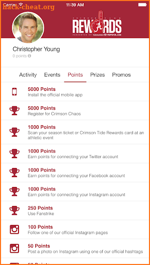 Crimson Tide Rewards screenshot