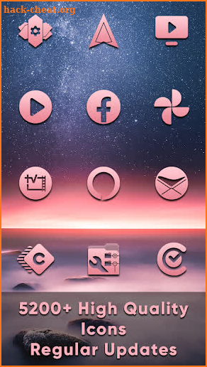 Crisp Pink Icons screenshot