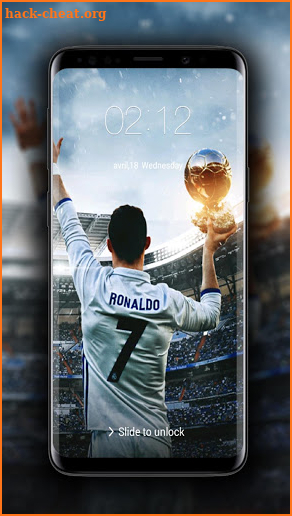 Cristiano ronaldo lock screen Live 4K screenshot