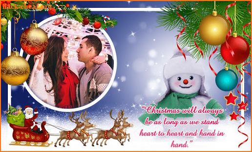 Cristmas Greetings GIF and Image Frame screenshot