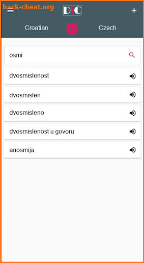 Croatian - Czech Dictionary (Dic1) screenshot