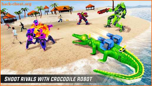 Crocodile Car Robot Simulator: Robot Endless War screenshot