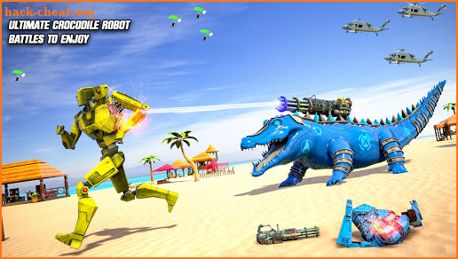 Crocodile Robot Transform Robot Transforming Games screenshot