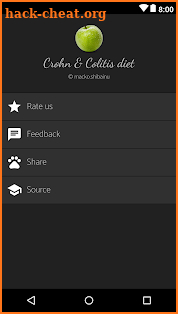 Crohn & Colitis diet screenshot
