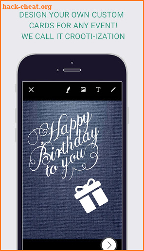 Crooti - Custom and Warm Greeting Cards screenshot