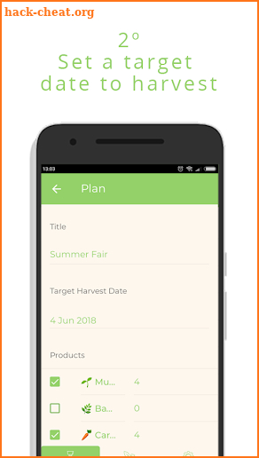 Crop Plan screenshot