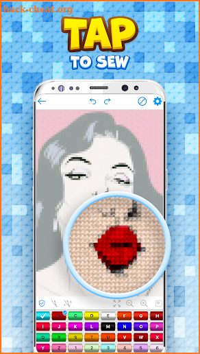 Cross Stitch - Color by Letters Pixel Art Game screenshot