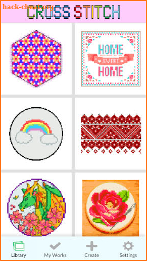 Cross Stitch Pixel Art Color By Number screenshot